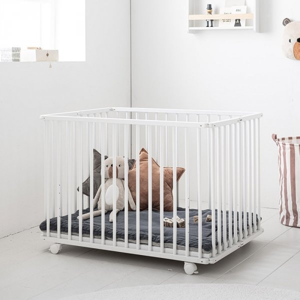Foldable Wooden Baby Playpen 
