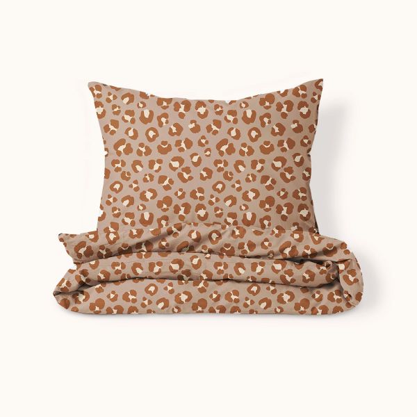 Flannel duvet cover set «Leopard» | 140 x 200 cm