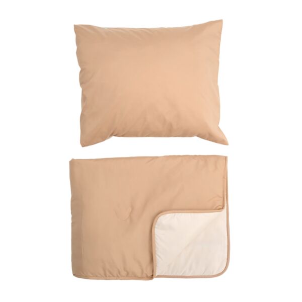 Coverless duvet with pillowcase | 140 x 200 cm | Caramel
