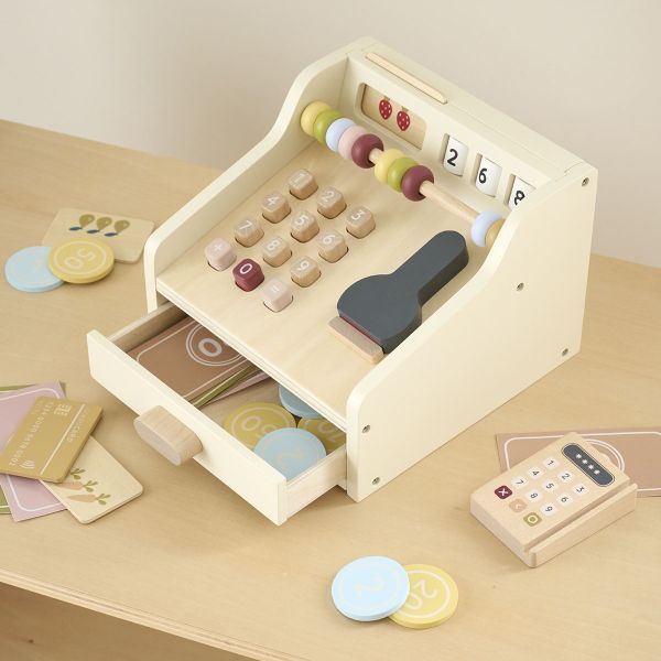 Wooden cash register «Noisette» | 31 pieces