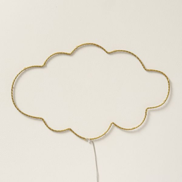 bedroom fairy lights cloud gold nursery from Petite Amélie