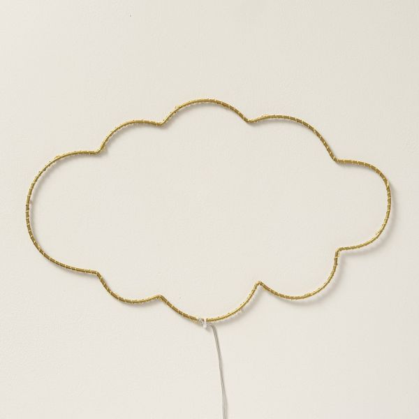 bedroom fairy lights cloud gold nursery from Petite Amélie