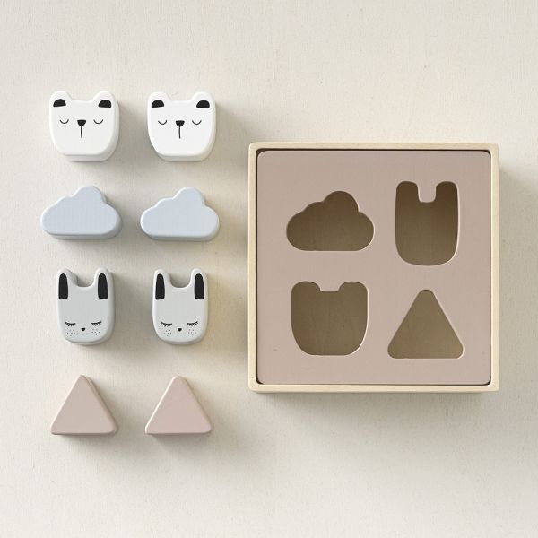 bunny bear baby toy sorting blocks from Petite Amélie