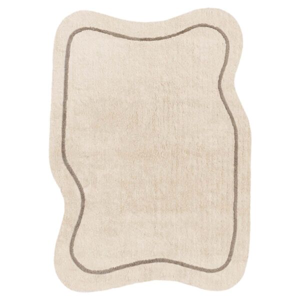 Washable children's rug | Organic shape 120 x 160 cm | Wavy