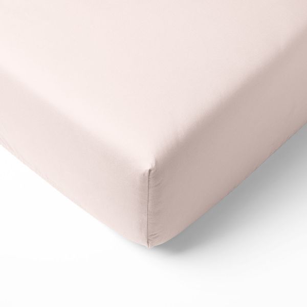 Baby crib sheets 60x120 pink organic cotton from Petite Amélie