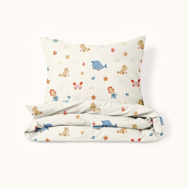 Duvet cover set «Sea life» | 140 x 200 cm