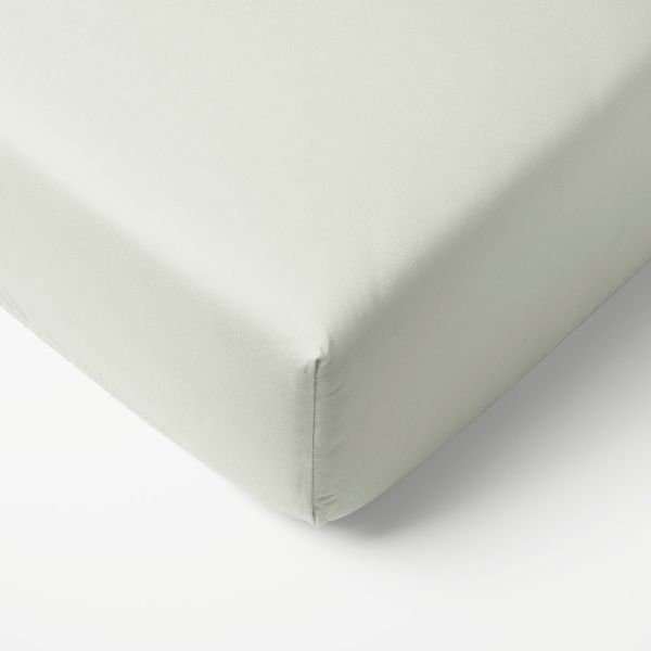 Fitted cot sheets 60x120 green organic cotton from Petite Amélie
