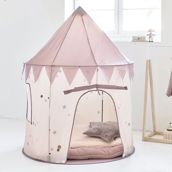 Kids Play Tent Pop-up «LARA» Pink Castle Pop Up Tent
