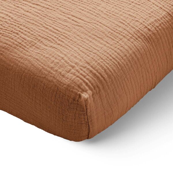 Mousseline beddengoed 70x140 cm in caramel van Petite Amélie