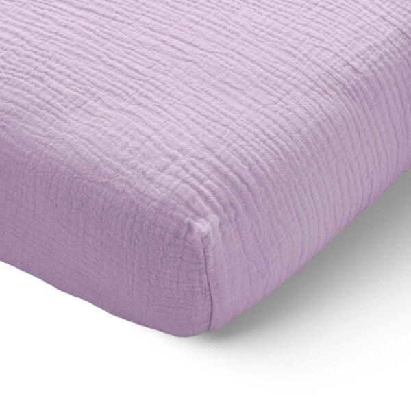 Fitted sheet 80 x 160 cm muslin | lilac