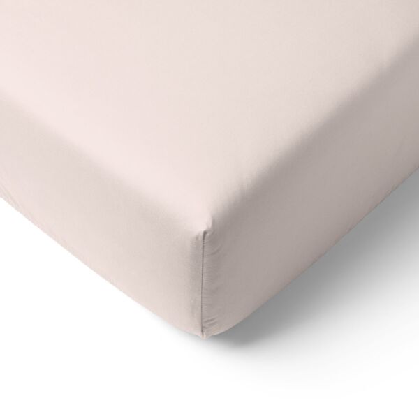 Flannel fitted sheet | 90 x 200 cm | Pink