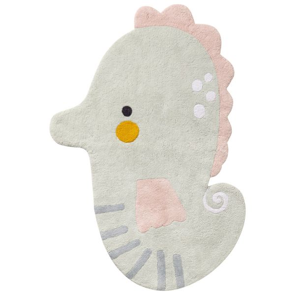 Kids rug washable seahorse from Petite Amélie