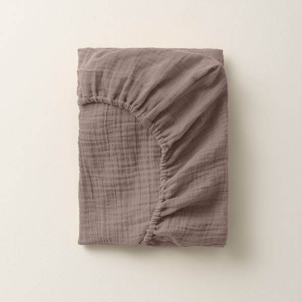 mauve muslin cotton baby change mat cover petite amelie