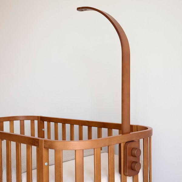 Wooden cot mobile arm | Walnut