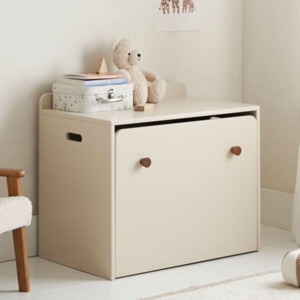 2-in-1 Toy box and children's table «Lune» | Beige
