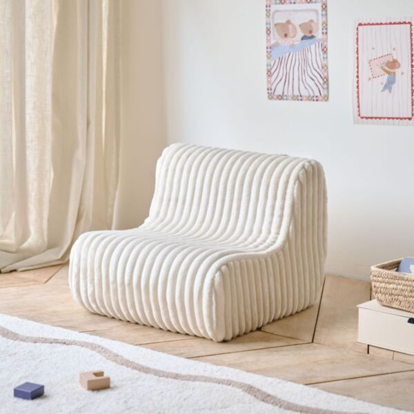 Children's armchair «Leandre» | Off-white