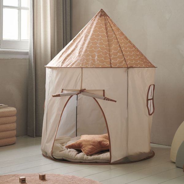 Kids Play tent pop-up «MIEL» | 1,35 m | BEIGE & BROWN