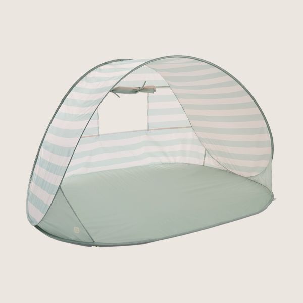 Pop up beach tent in green as shelter for kids from Petite Amélie 