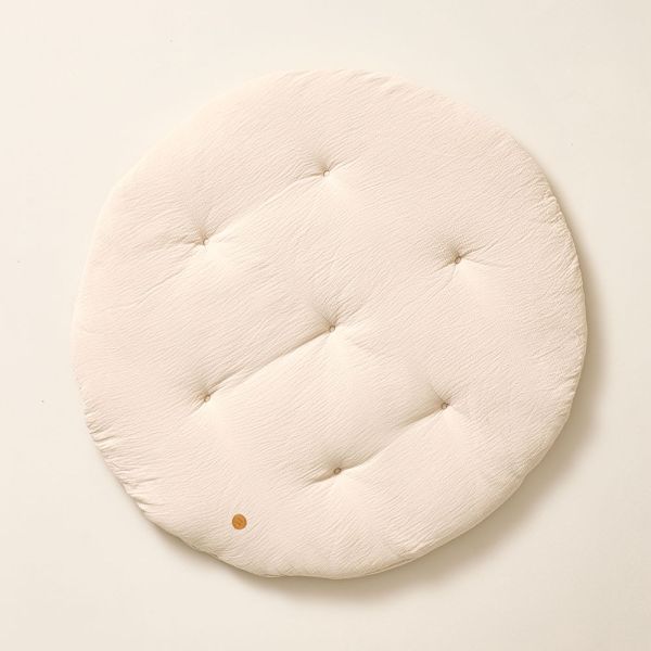 ROUND PLAY MAT | MUSLIN COTTON | BEIGE