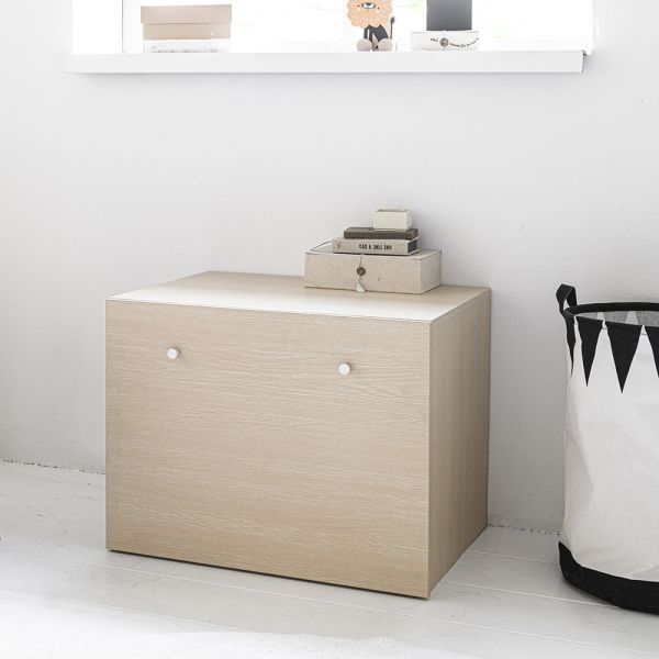 Wooden Toy Box for Children's Room