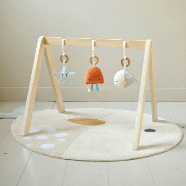 BABY PLAY GYM WOOD NATURAL «MER» | INCL. ACCESSORIES