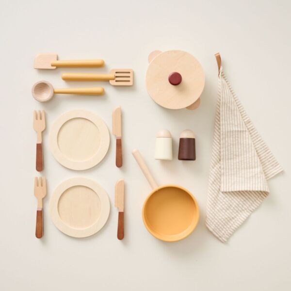 Kids kitchen set «Noyer» | 14 pieces