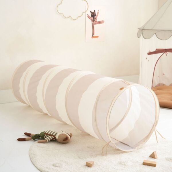 Play tunnel «Lune» | Beige and taupe