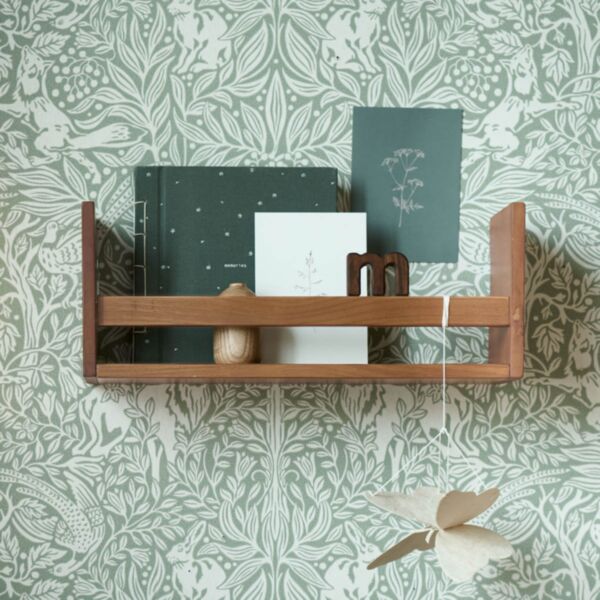 WOODEN WALL SHELF «HETRE» | WALNUT