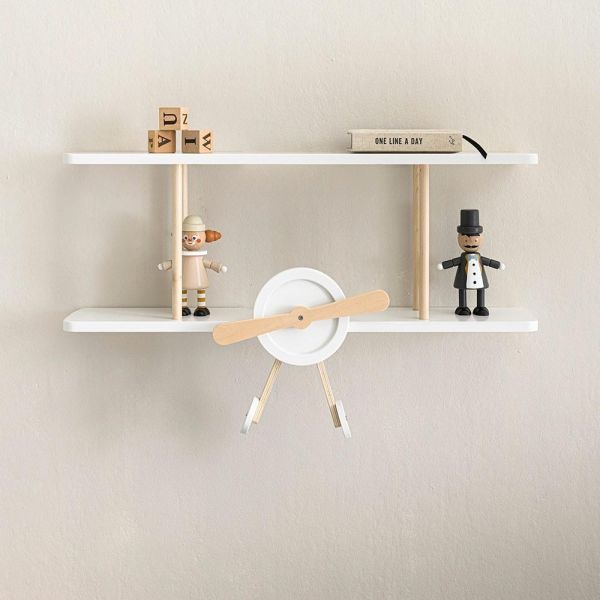 white airplane shelf from Petite Amélie