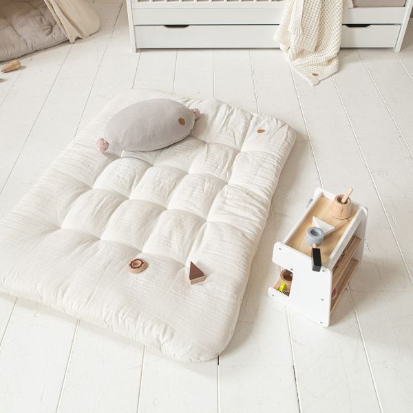 Baby play mat 110x85 white