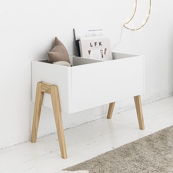 White wood childrens bookcase from Petite Amélie