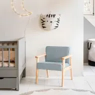 Armchair from wood in blue from Petite Amélie