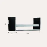 Kids wall shelf in a sleek black finish from Petite Amélie