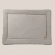 Beige play mat 70x96 cm for foldable playpen made of organic cotton from Petite Amélie