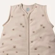Detachable sleeves sleeping bag with pansy pattern in jersey cotton for 3 to 6 months from Petite Amélie
