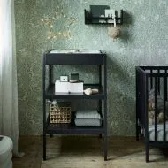 Kids book shelf with a modern black wood look from Petite Amélie