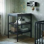 Baby shelf crafted in black wood from Petite Amélie