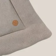 Play mat in beige 70x96 cm for foldable playpen made of organic cotton from Petite Amélie