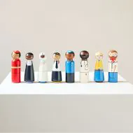 Pretend dolls made of wood in multicolour from Petite Amélie
