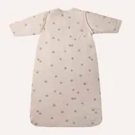 Sleeping bag with detachable sleeves with pansy pattern in jersey cotton for 3 to 6 months from Petite Amélie
