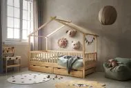 Washable rugs round washable off white with dots cotton from Petite Amélie