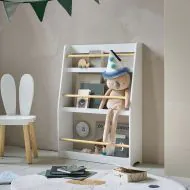 Wooden chair for toddlers with bunny ears in white from Petite Amélie