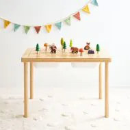 Wooden toy train accessories for small hands from Petite Amélie