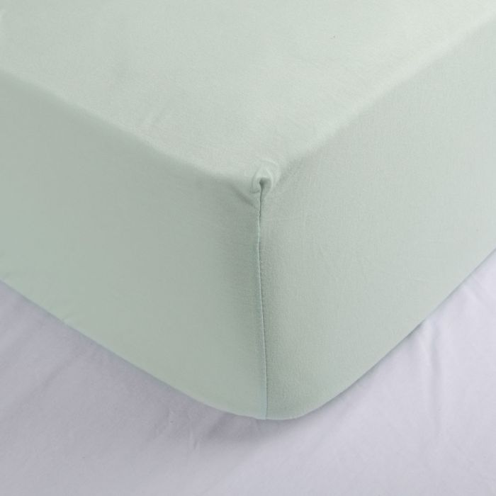Cotton jersey fitted sheet 70 X 140 cm Mint green Petite Amelie