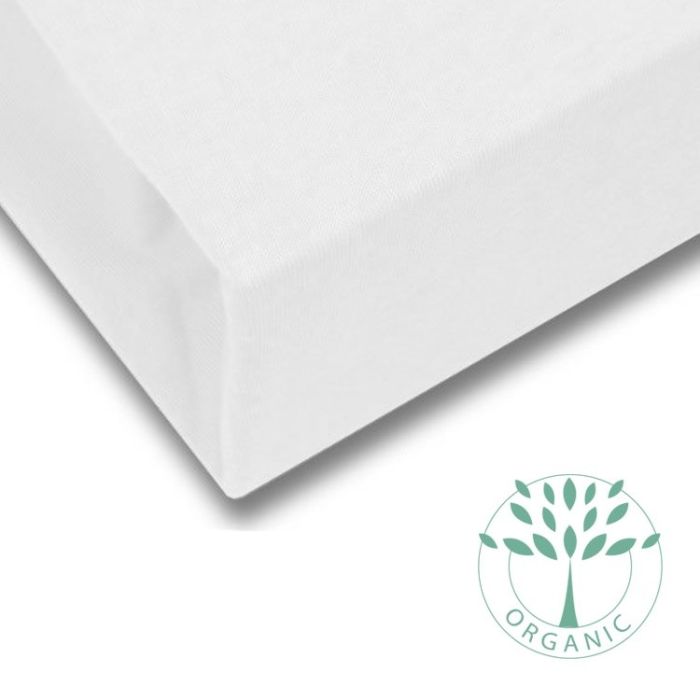 Fitted Crib Mattress Sheet in White 40 x 90 cm Petite Amelie