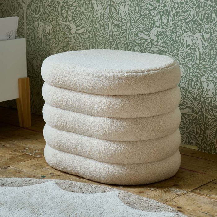 Ottoman storage Beige Petite Am lie