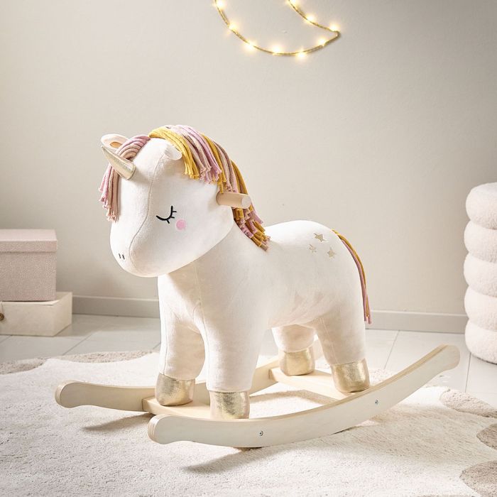 Wooden unicorn rocker horse LARA Petite Amelie