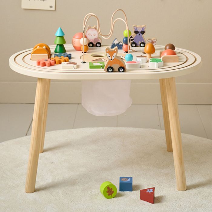 Activity Table out of Wood Multicolour Petite Amelie
