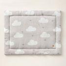 Baby Play Mat | 100x80 cm | Light Grey Clouds and Stars