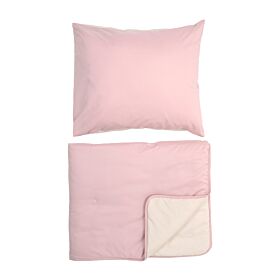 Coverless duvet with pillowcase | 140 x 200 cm | Pink